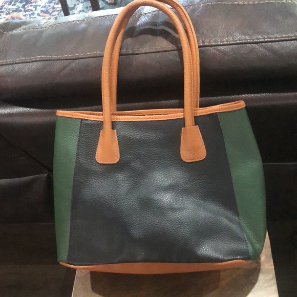 Neumann Marcus Colorblock Large Tote Bag - Picture 2 of 7